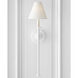 Thomas O'Brien Piaf LED 6.5 inch Plaster White Tail Sconce Wall Light, Large